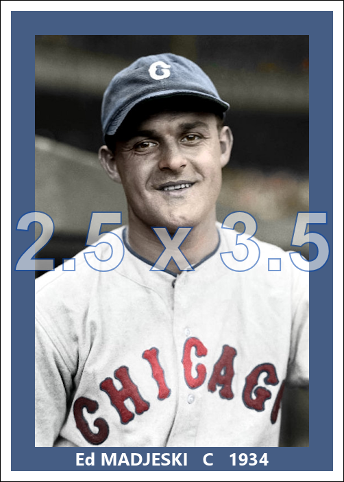 Ed Madjeski - 1934 Chicago White Sox - choose a size & style