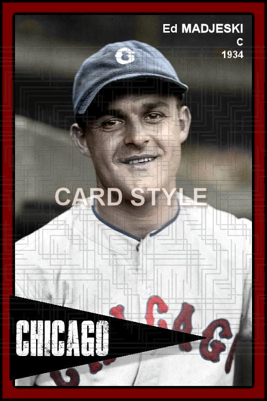 Ed Madjeski - 1934 Chicago White Sox - choose a size & style
