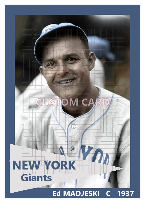 Ed Madjeski - 1937 New York Giants - choose a size & style
