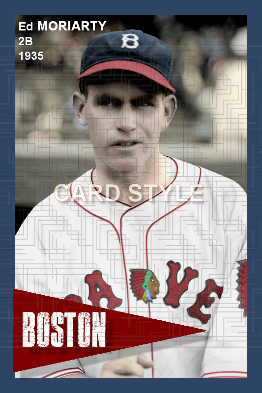 Ed Moriarty - 1935 Boston Braves - choose a size & style