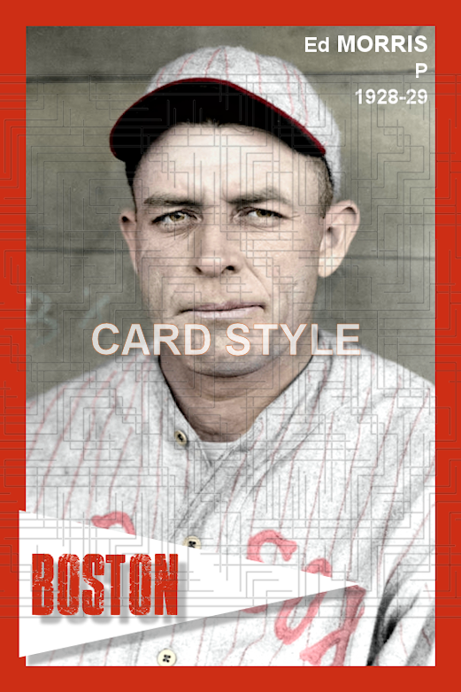 Ed Morris - 1928-29 Boston Red Sox - choose a size & style