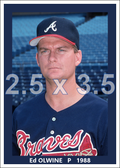 Ed Olwine - 1988 Atlanta Braves - choose a size & style