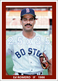 Ed Romero - 1986 Boston Red Sox - choose a size & style