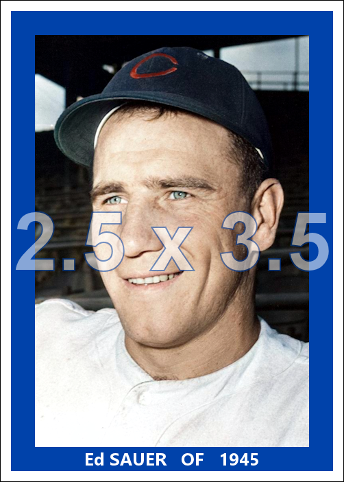 Ed Sauer - 1945 Chicago Cubs - choose a size & style