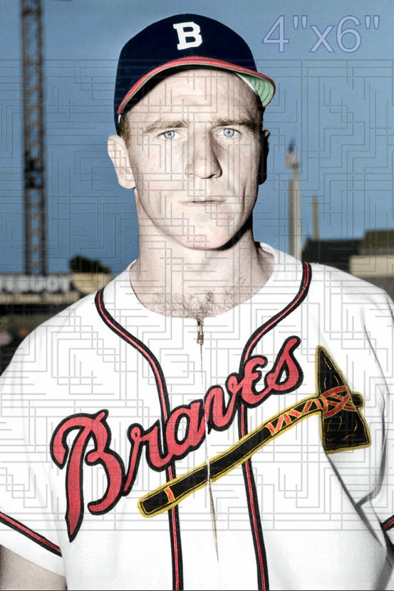Ed Sauer - 1949 Boston Braves - choose a size & style