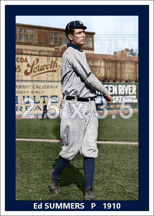 Ed Summers - 1910 Detroit Tigers - choose a size & style