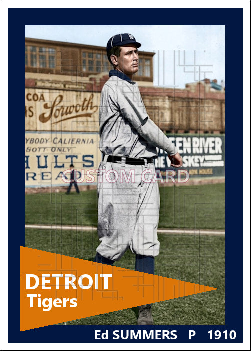 Ed Summers - 1910 Detroit Tigers - choose a size & style