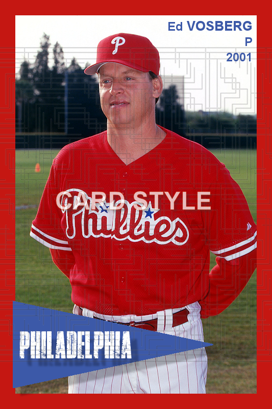 Ed Vosberg - 2001 Philadelphia Phillies - choose a size & style