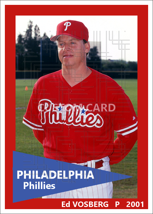 Ed Vosberg - 2001 Philadelphia Phillies - choose a size & style