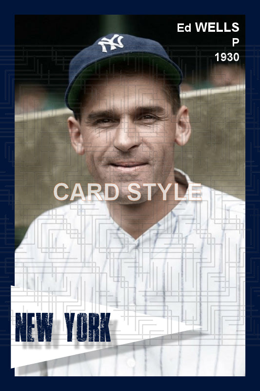 Ed Wells - 1930 New York Yankees - choose a size & style