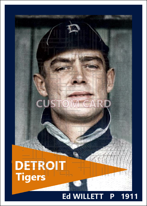 Ed Willett - 1911 Detroit Tigers - choose a size & style
