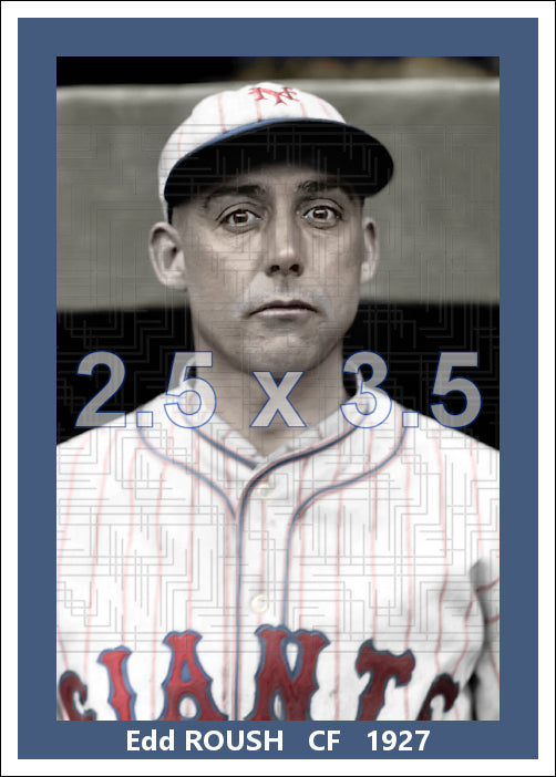 Edd Roush - 1927 New York Giants - choose a size & style