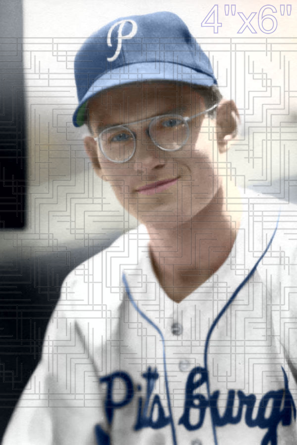 Eddie Basinski - 1947 Pittsburgh Pirates - choose a size & style