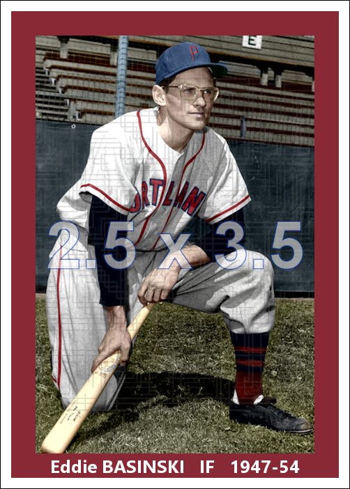 Eddie Basinski - 1947-54 Portland Beavers - choose a size & style