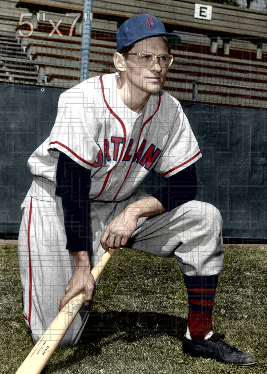 Eddie Basinski - 1947-54 Portland Beavers - choose a size & style