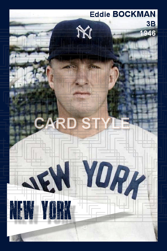 Eddie Bockman - 1946 New York Yankees - choose a size & style