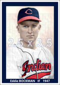 Eddie Bockman - 1947 Cleveland Indians - choose a size & style