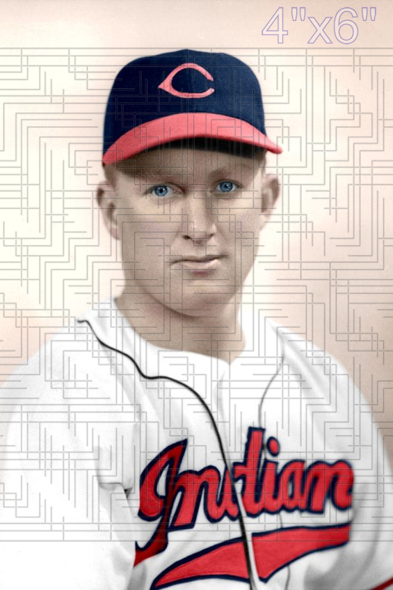 Eddie Bockman - 1947 Cleveland Indians - choose a size & style
