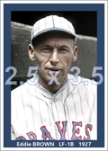Eddie Brown - 1927 Boston Braves - choose a size & style
