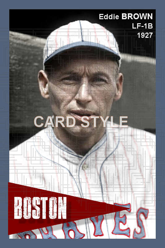 Eddie Brown - 1927 Boston Braves - choose a size & style