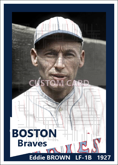 Eddie Brown - 1927 Boston Braves - choose a size & style
