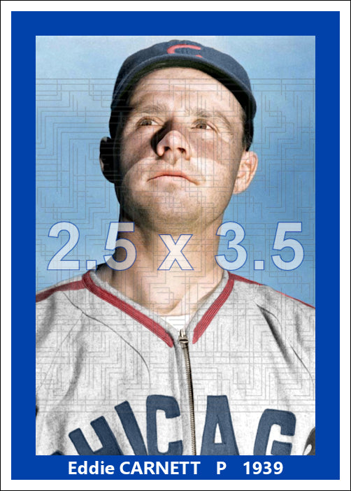 Eddie Carnett - 1939 Chicago Cubs spring training - choose a size & style