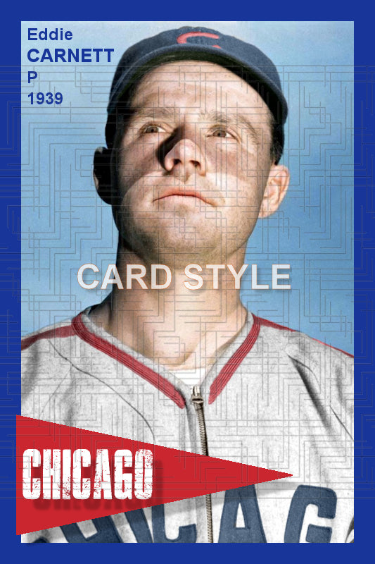 Eddie Carnett - 1939 Chicago Cubs spring training - choose a size & style