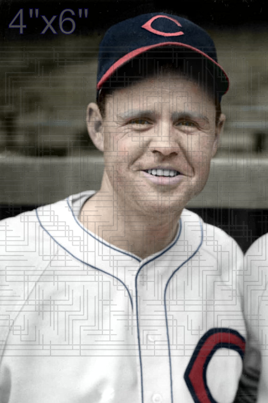 Eddie Carnett - 1945 Cleveland Indians - choose a size & style