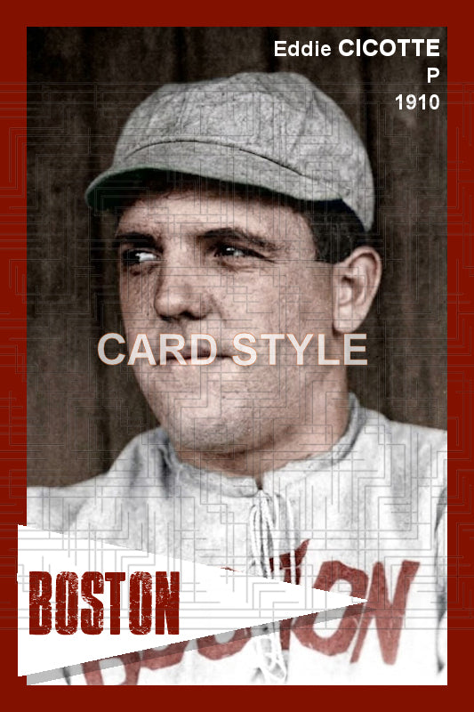 Eddie Cicotte - 1910 Boston Red Sox - choose a size & style