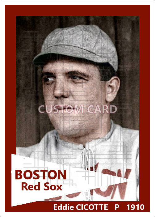 Eddie Cicotte - 1910 Boston Red Sox - choose a size & style