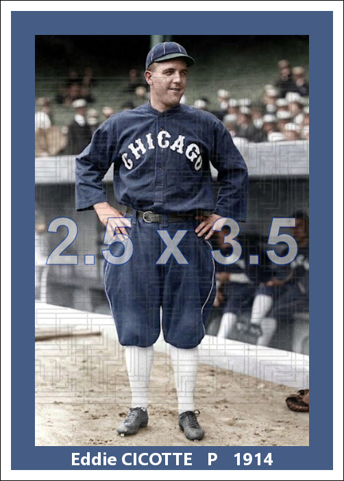 Eddie Cicotte - 1914 Chicago White Sox - choose a size & style
