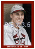 Eddie Delker - 1931 St. Louis Cardinals - choose a size & style