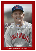 Eddie Erautt - 1947 Cincinnati Reds - choose a size & style