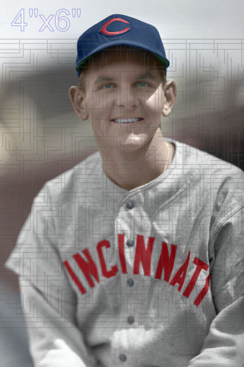 Eddie Erautt - 1947 Cincinnati Reds - choose a size & style