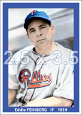 Eddie Feinberg - 1939 Philadelphia Phillies - choose a size & style