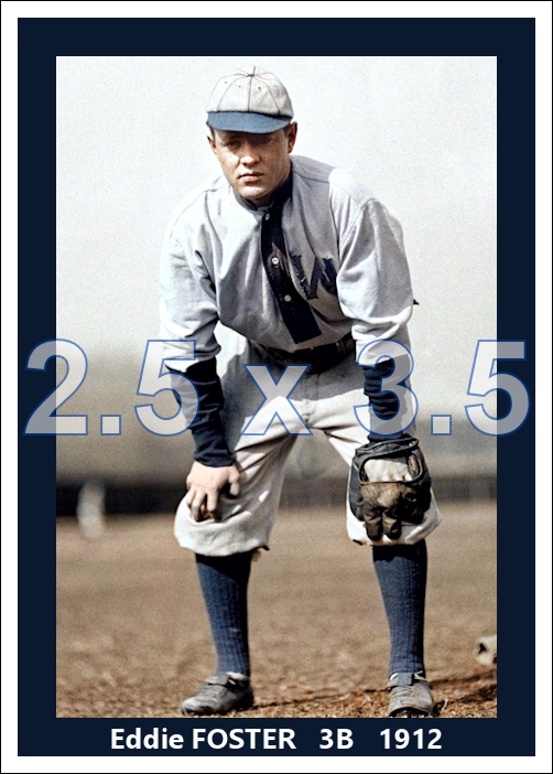 Eddie Foster - 1912 Washington Senators - choose a size & style