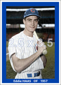 Eddie Haas - 1957 Chicago Cubs - choose a size & style
