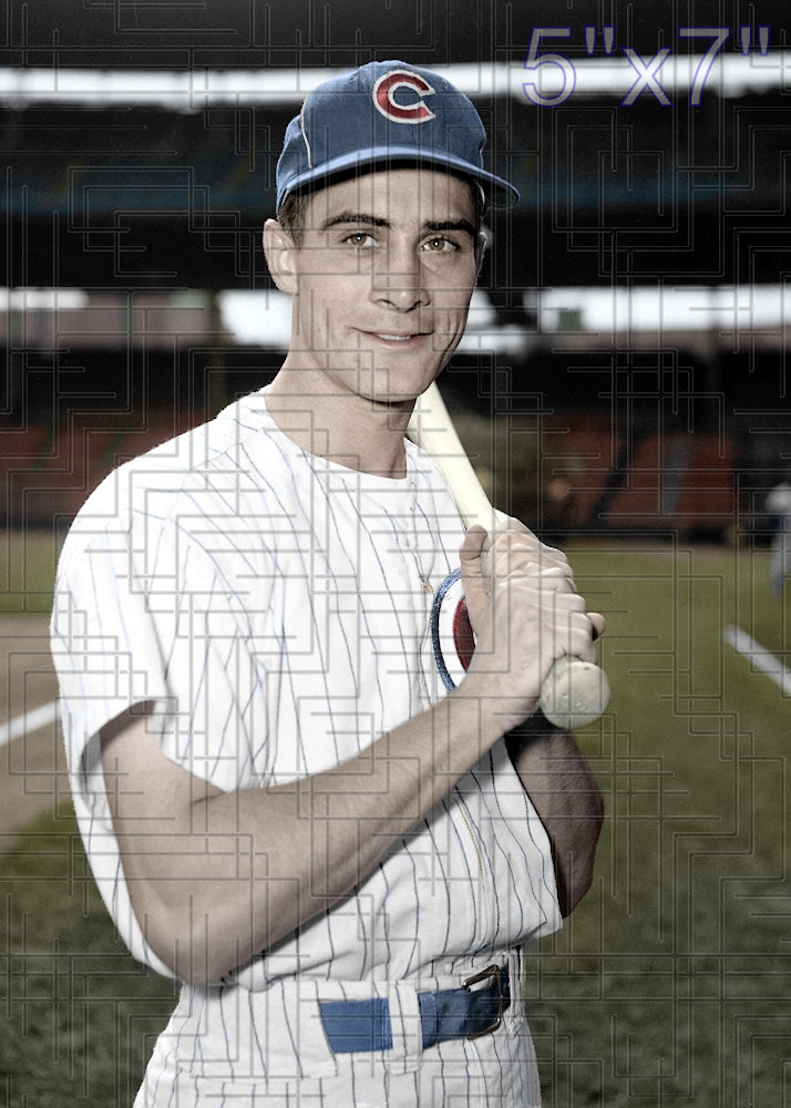 Eddie Haas - 1957 Chicago Cubs - choose a size & style