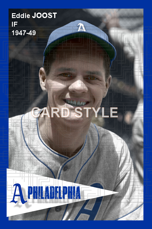 Eddie Joost - 1947-49 Philadelphia Athletics - choose a size & style