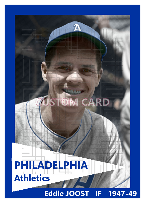 Eddie Joost - 1947-49 Philadelphia Athletics - choose a size & style
