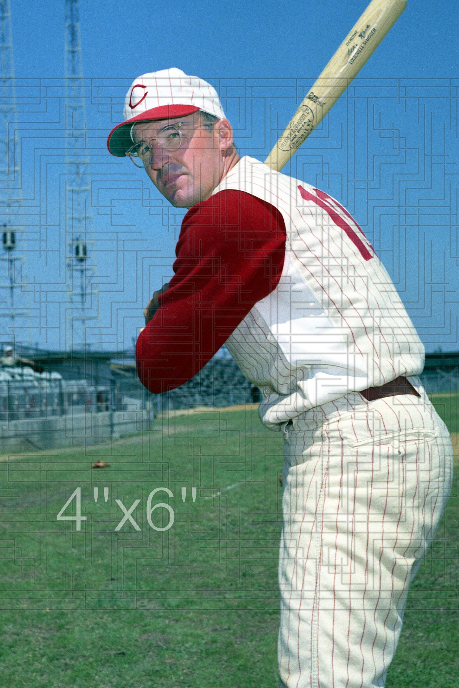 Eddie Kasko - 1959-60 Cincinnati Reds - choose a size & style