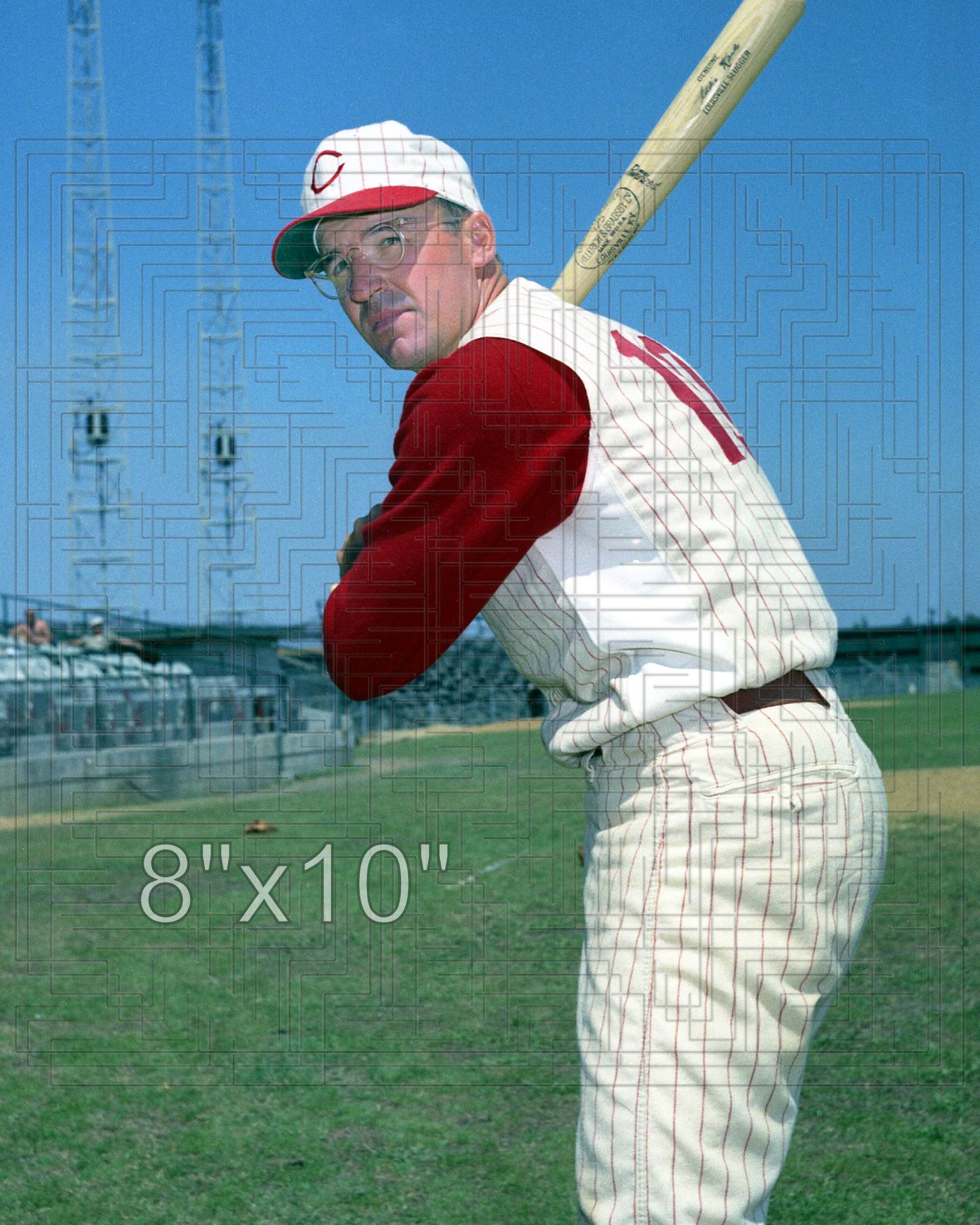 Eddie Kasko - 1959-60 Cincinnati Reds - choose a size & style