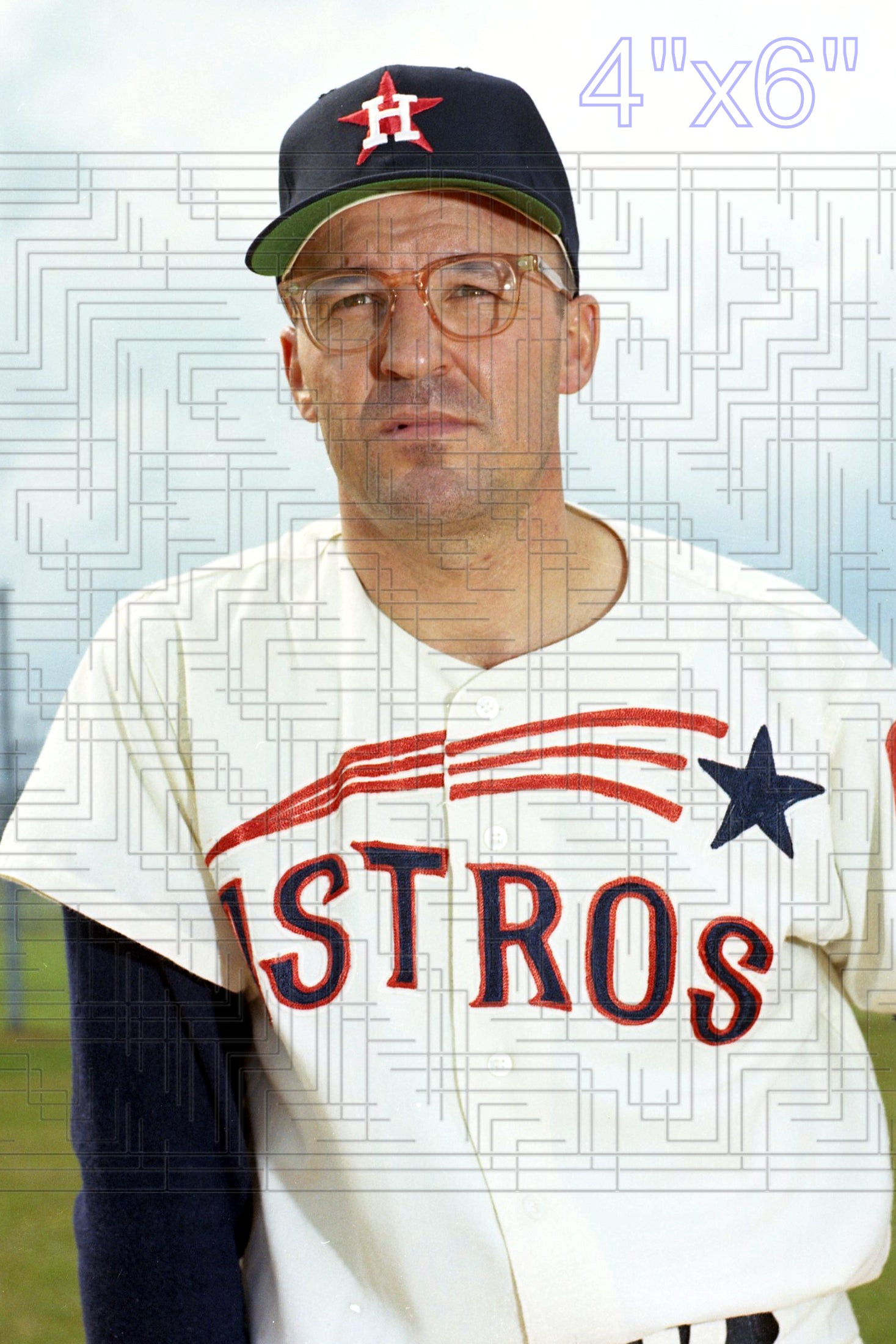 Eddie Kasko - 1965 Houston Astros - pose A - choose a size & style