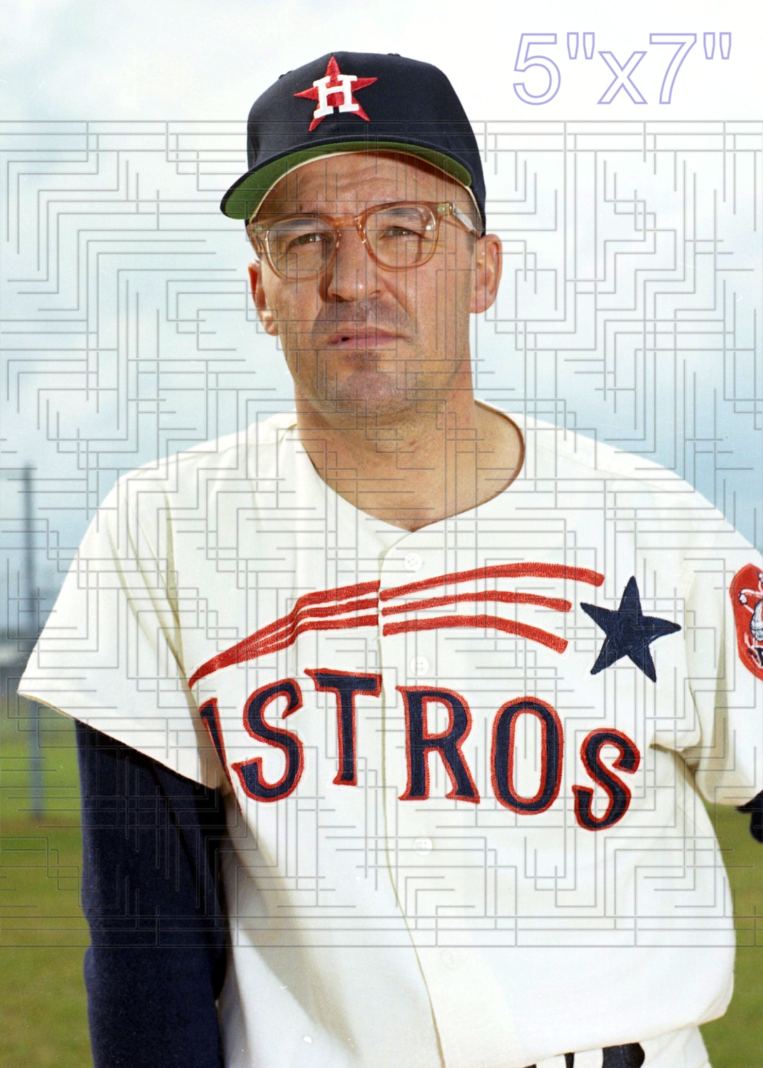 Eddie Kasko - 1965 Houston Astros - pose A - choose a size & style