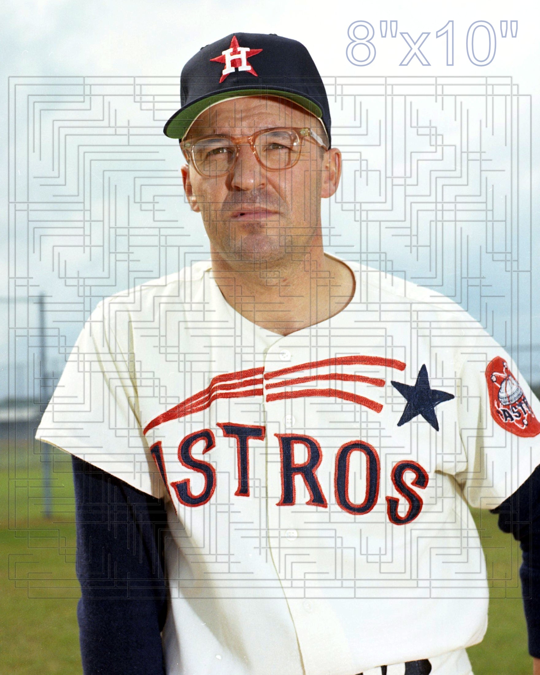 Eddie Kasko - 1965 Houston Astros - pose A - choose a size & style