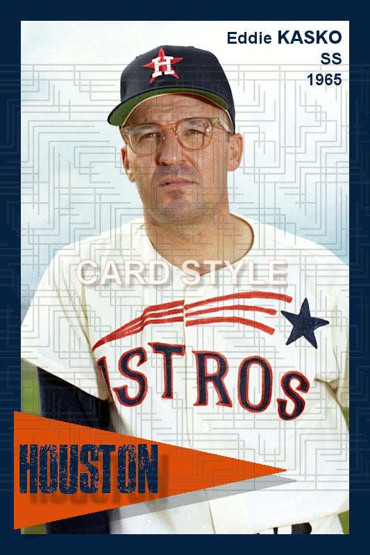 Eddie Kasko - 1965 Houston Astros - pose A - choose a size & style