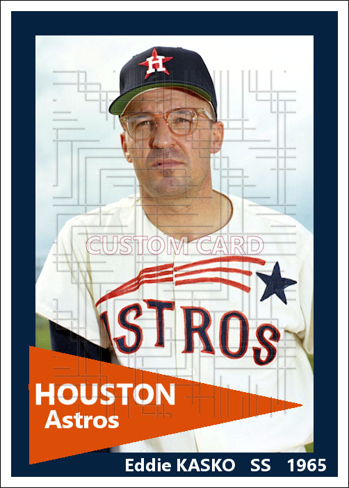 Eddie Kasko - 1965 Houston Astros - pose A - choose a size & style