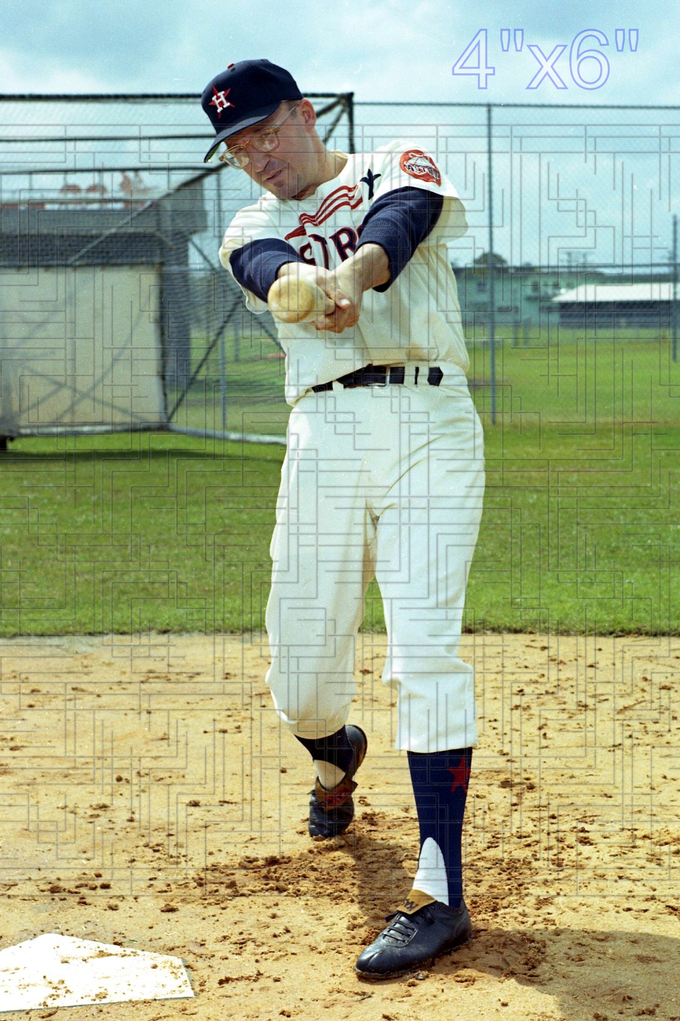 Eddie Kasko - 1965 Houston Astros - pose B - choose a size & style