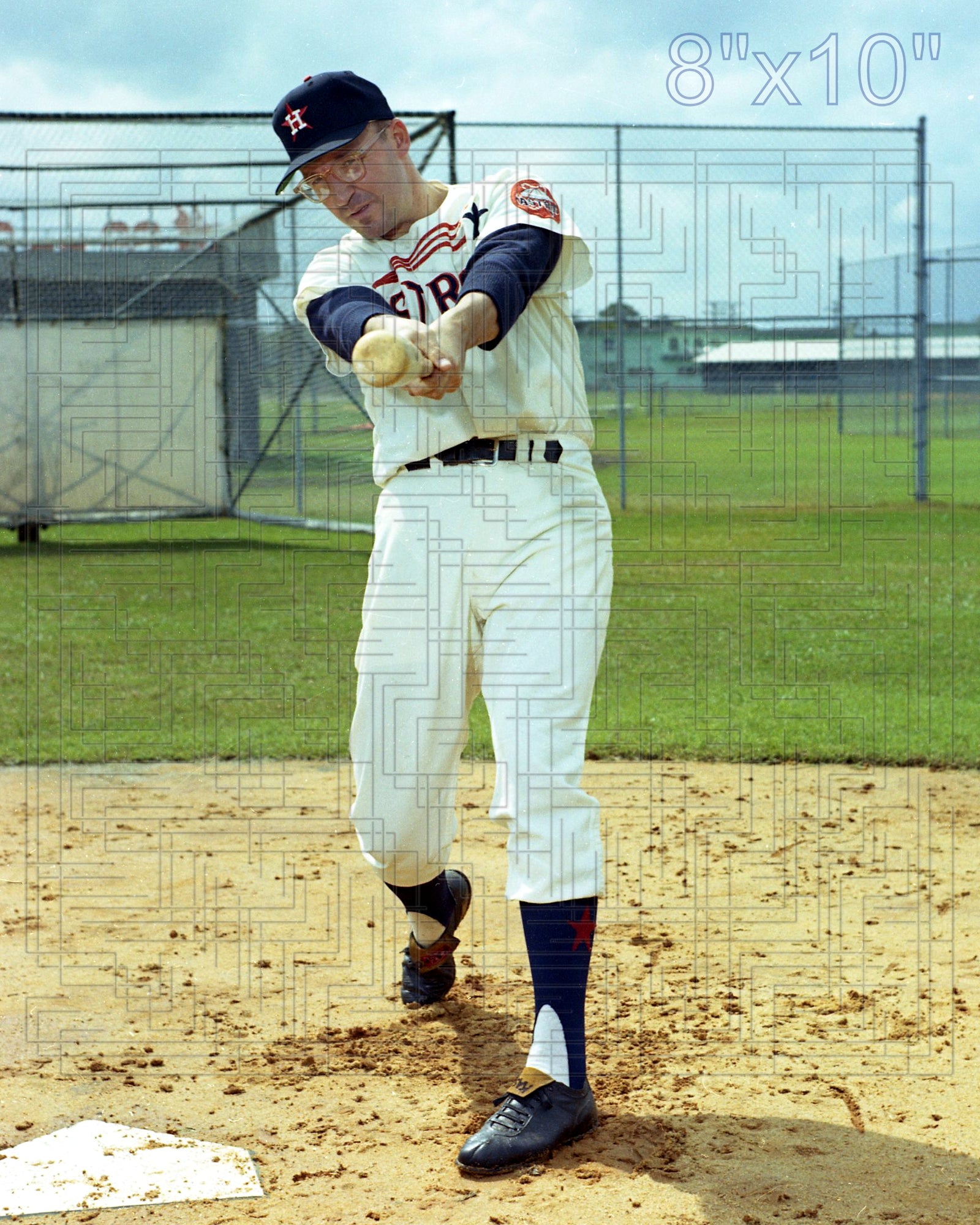 Eddie Kasko - 1965 Houston Astros - pose B - choose a size & style