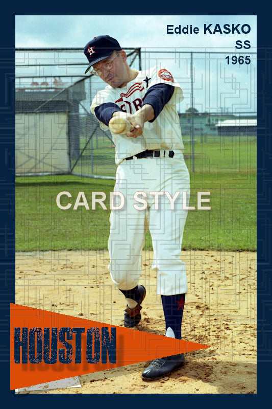 Eddie Kasko - 1965 Houston Astros - pose B - choose a size & style